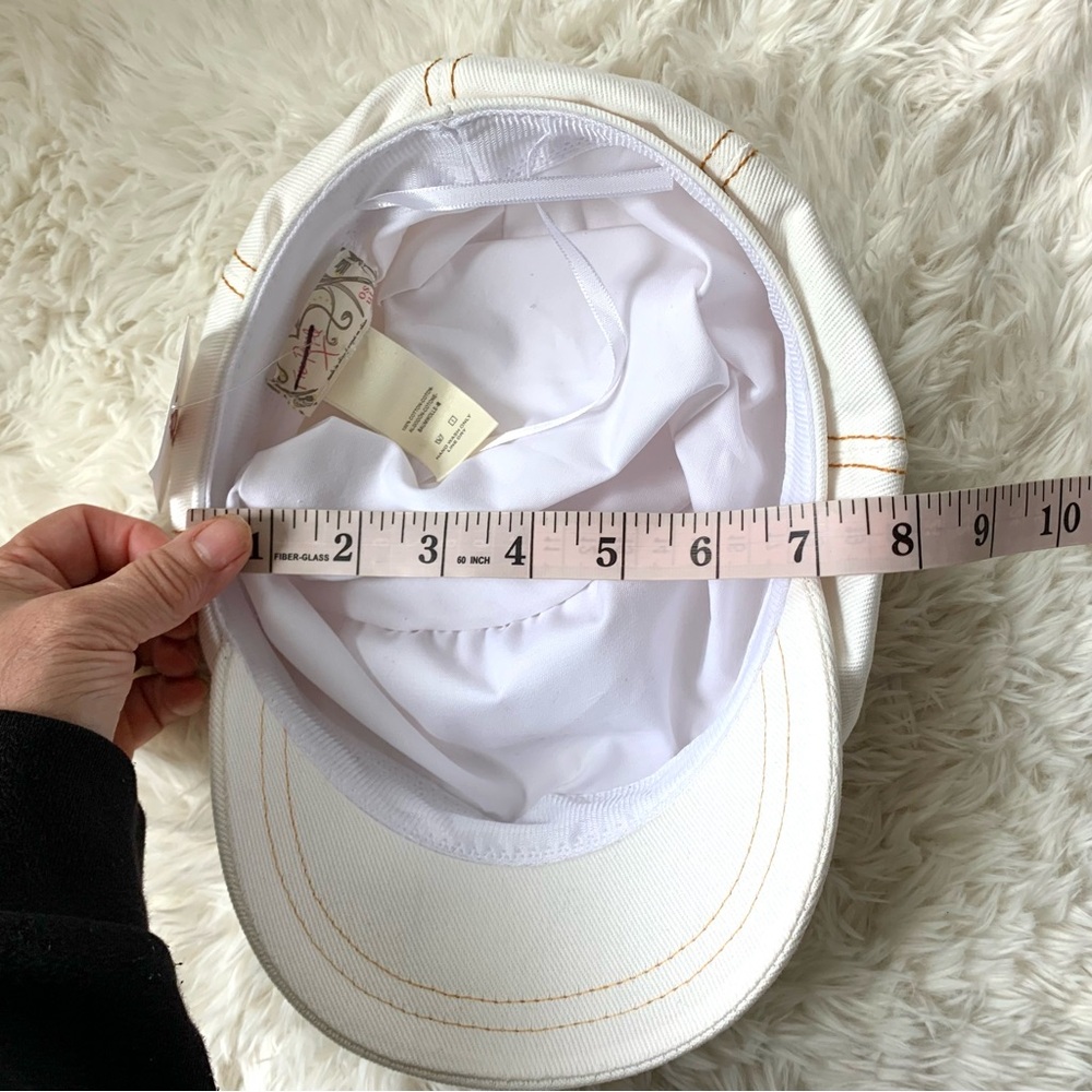 NWT Free People Blakey Bubble Cadet Hat in Ivory White - Picture 10 of 15